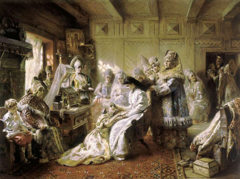 Маковский Константин Егорович. Под венец. 1884