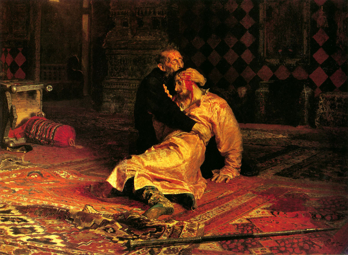 Илья Репин.Иван Грозный и сын его Иван 16 ноября 1581 года. 1883-1885