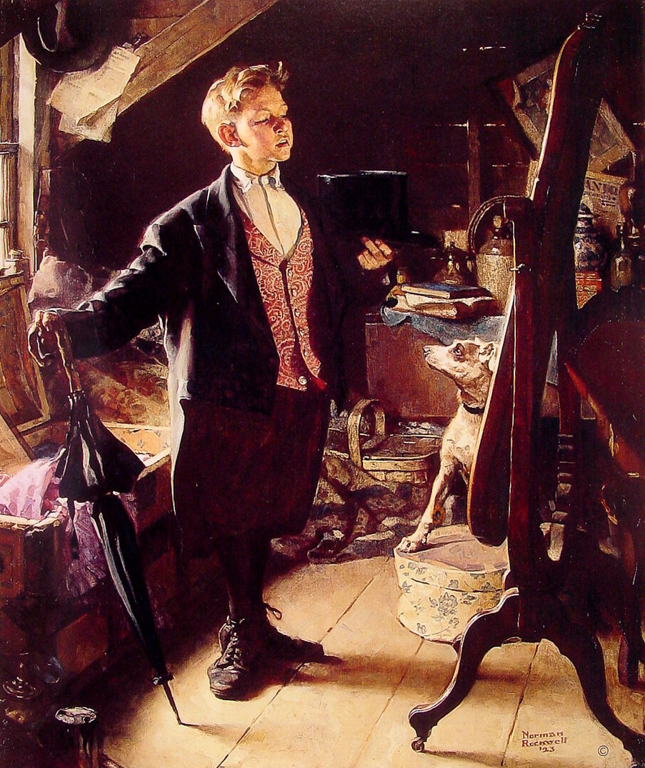 Norman Percevel Rockwell. Top Hat and Tails. 1923