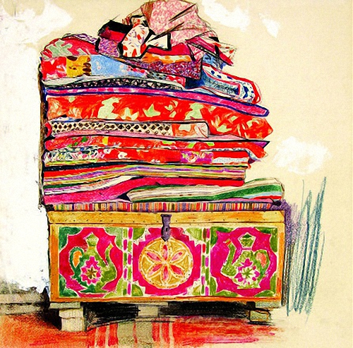 Зарецкий Виктор Иванович. Средняя Азия. Подушки. 1962 г
